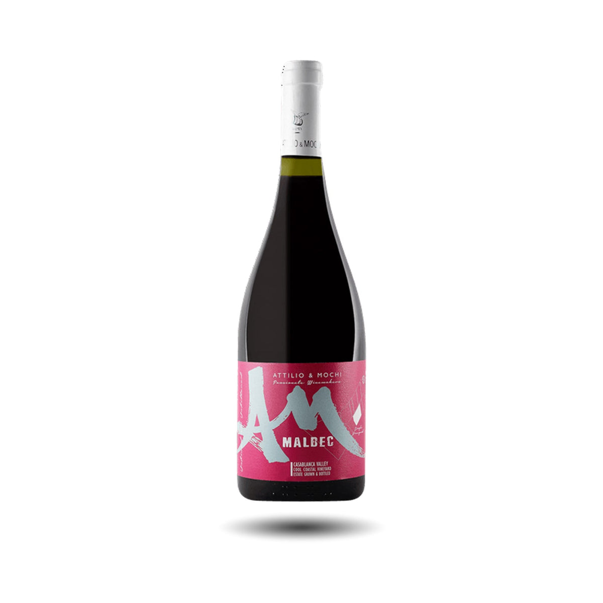 Botella de Attilio & Mochi Malbec 2023, vino tinto chileno del Valle de Casablanca – Les Dix Vins