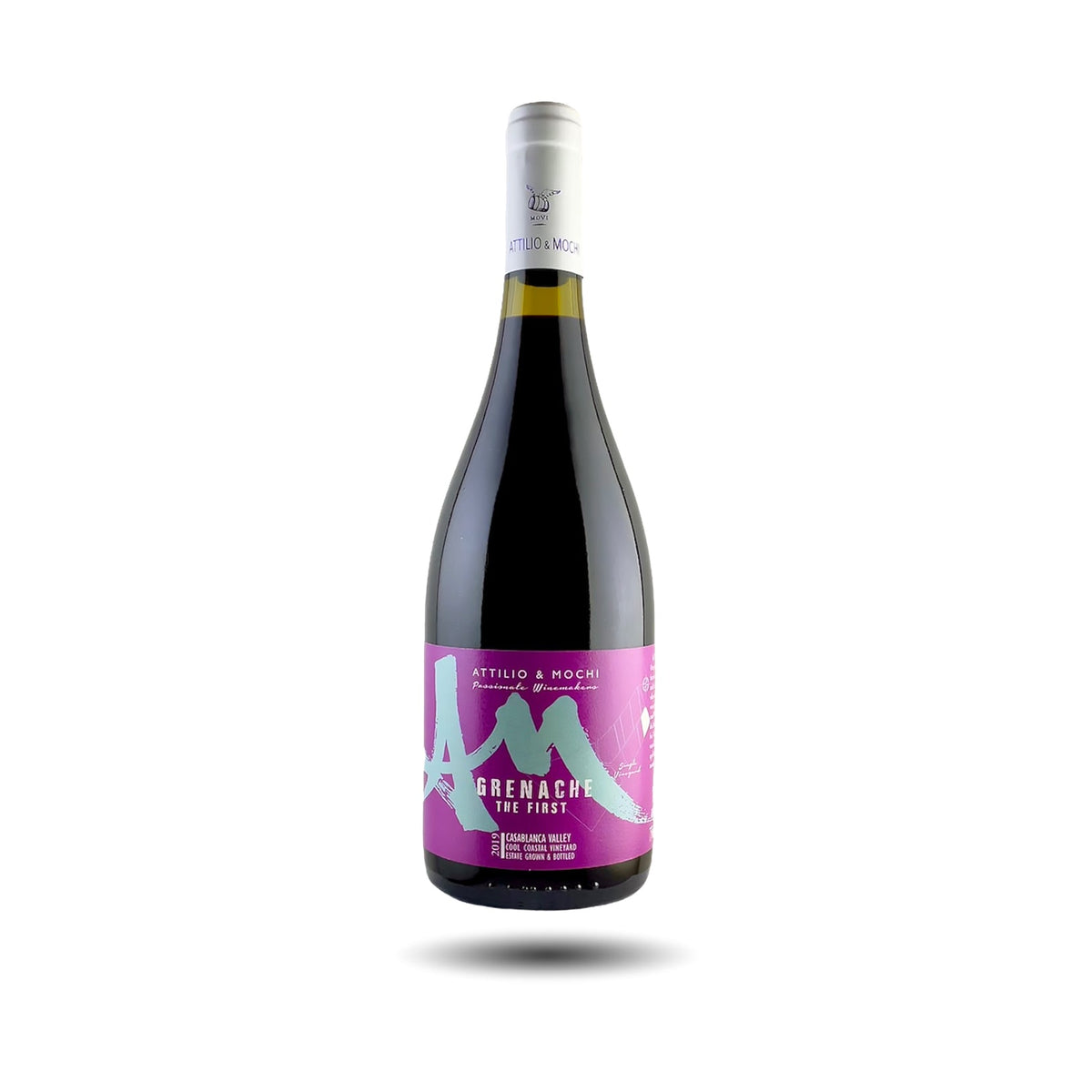 Botella de Attilio & Mochi The First Grenache 2022, vino tinto chileno del Valle de Casablanca – Les Dix Vins