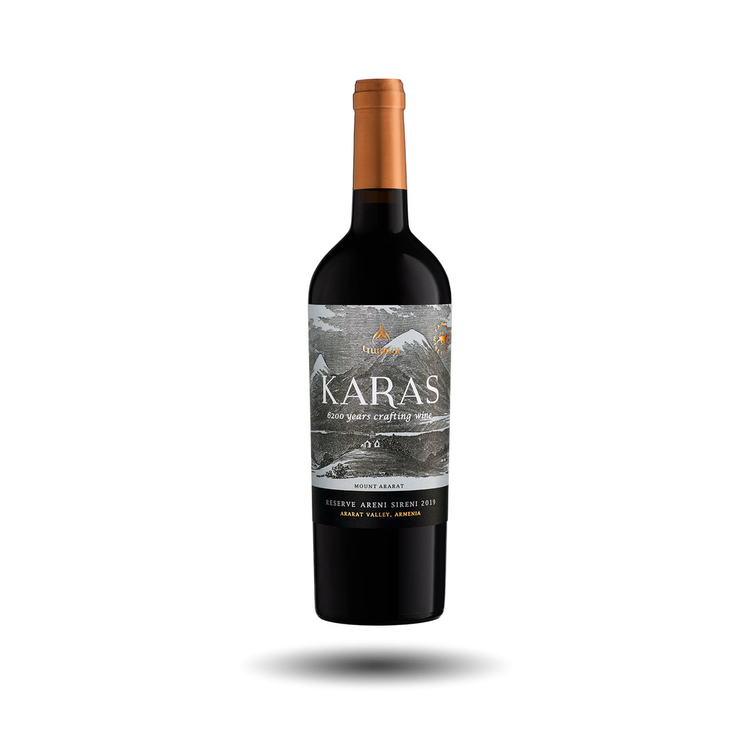 Botella de Karas Areni & Sireni 2020, vino tinto armenio del Valle de Ararat – Les Dix Vins