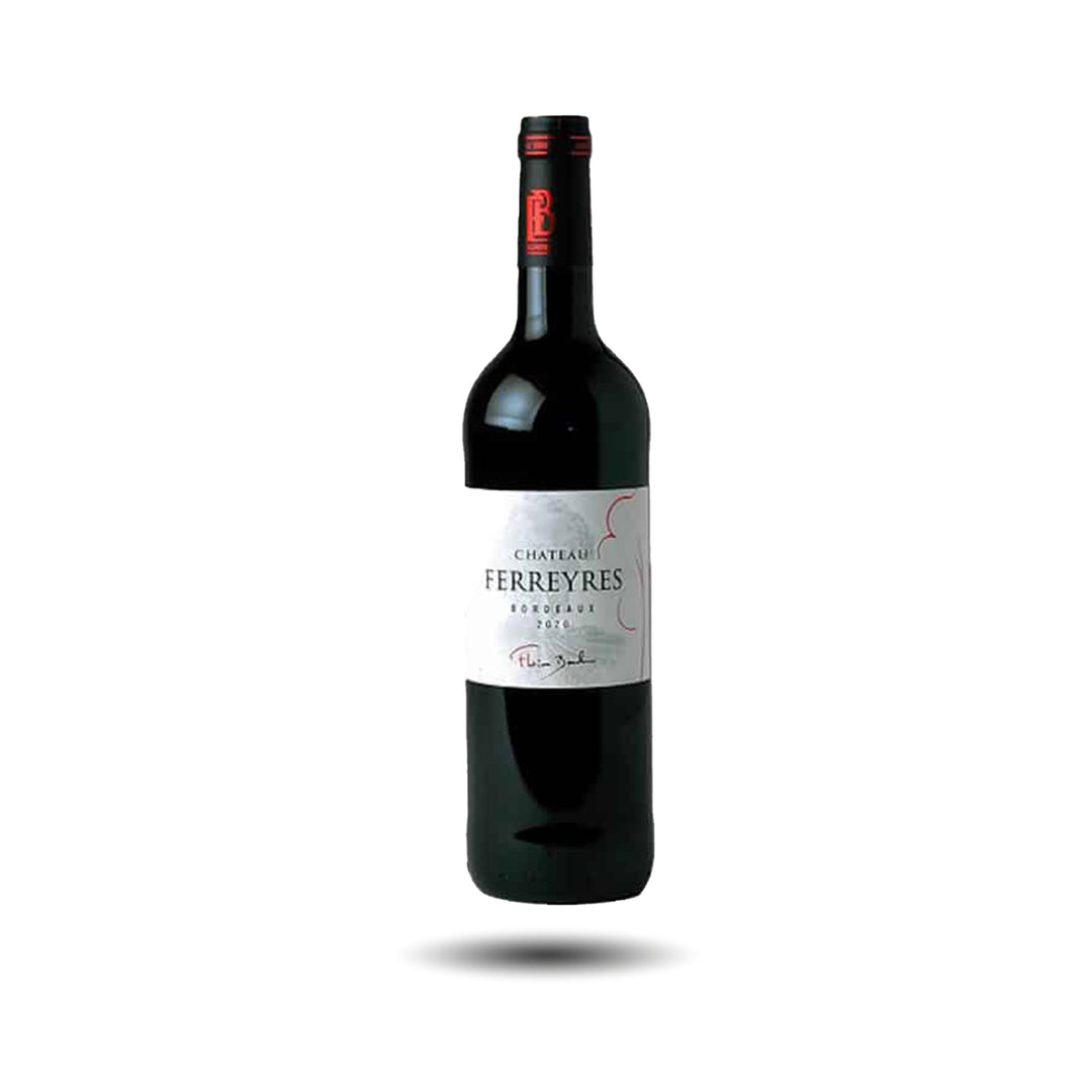 Botella de Bordeaux Château Ferreyres 2020, vino tinto francés de Burdeos – Les Dix Vins