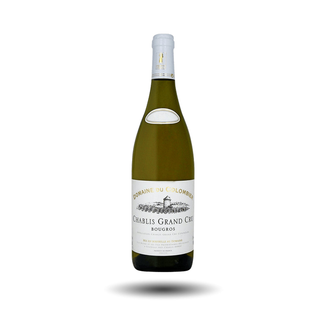 Botella de Chablis Grand Cru Bougros Domaine du Colombier 2023, vino blanco francés de Borgoña – Les Dix Vins