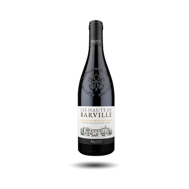 Botella de Châteauneuf-du-Pape Brotte Les Hauts de Barville 2023, vino tinto francés del Valle del Ródano – Les Dix Vins