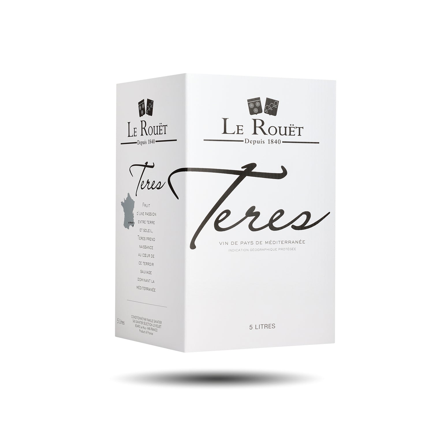IGP Méditerranée - Le Rouët, Teres, Rouge, Bag in Box 5ltrs