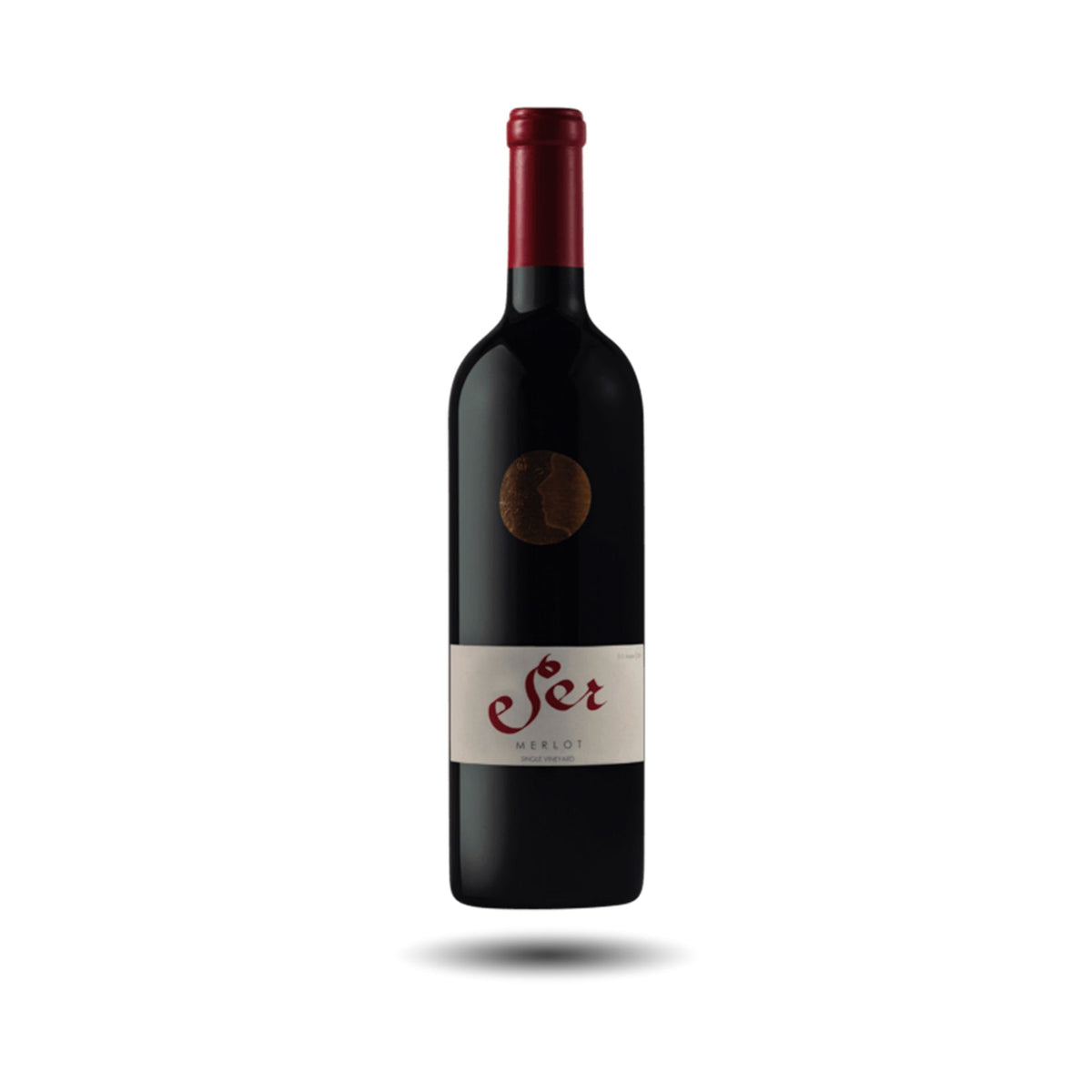 Botella de Marty SER Merlot 2019, vino tinto chileno del Valle del Maipo – Les Dix Vins
