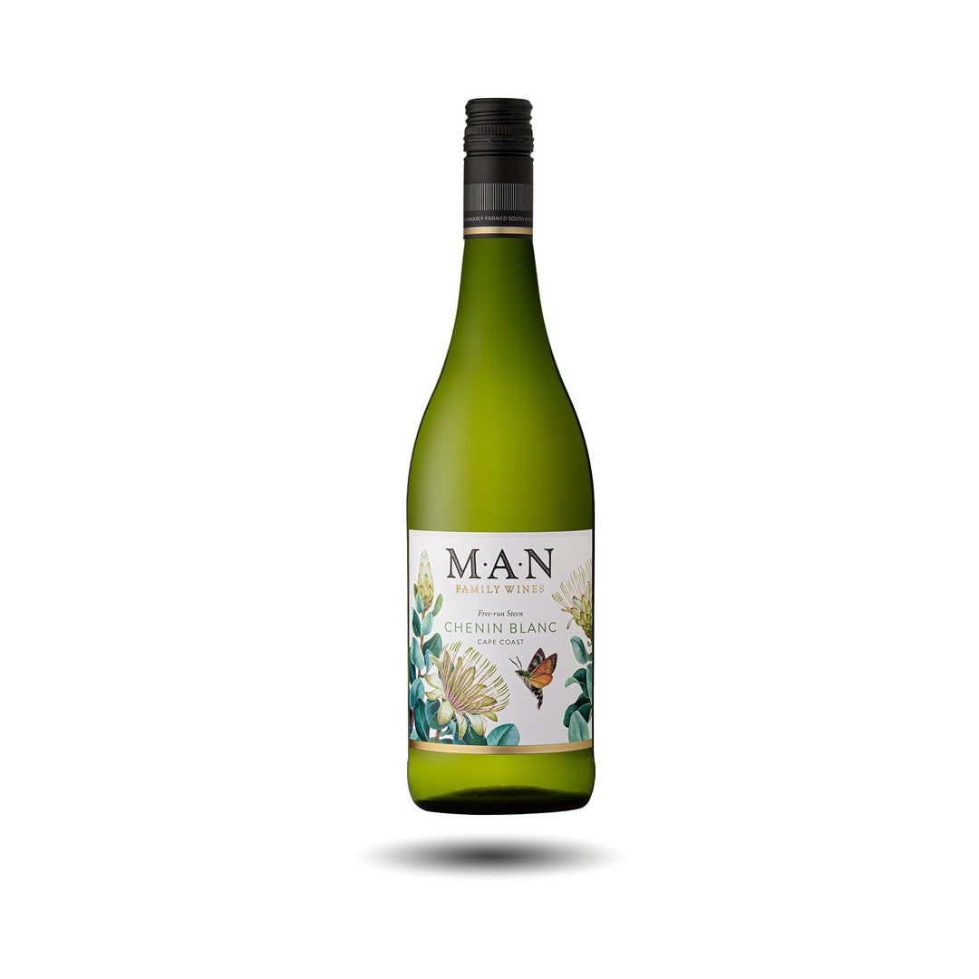 Botella de MAN Family Wines Free-Run Steen Chenin Blanc 2025, vino blanco sudafricano de Paarl – Les Dix Vins