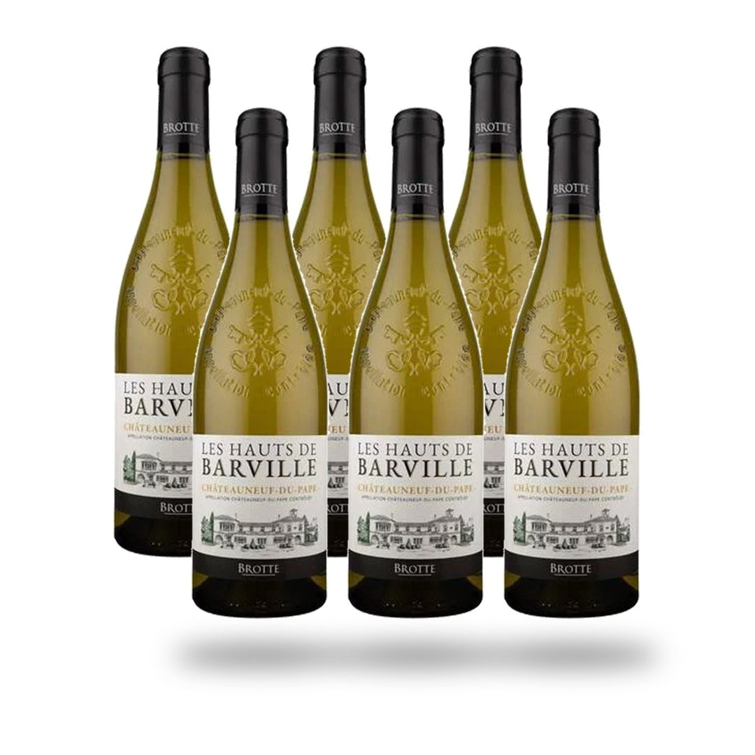Caja 6 botellas Châteauneuf-du-Pape Brotte Les Hauts de Barville Blanc 2025