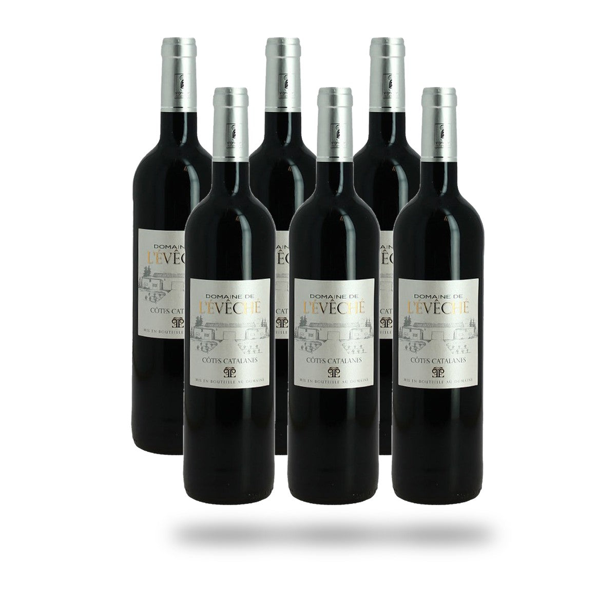 Caja 6 botellas IGP Côtes Catalanes Domaine de l'Évêché Rouge 2023