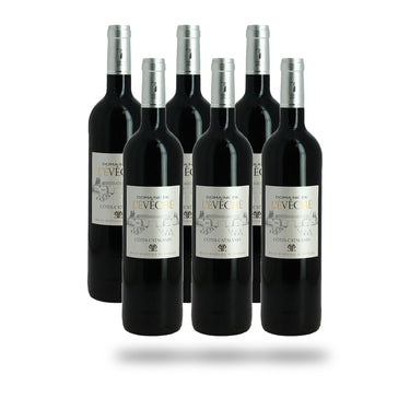 Caja 6 botellas IGP Côtes Catalanes Domaine de l'Évêché Rouge 2023
