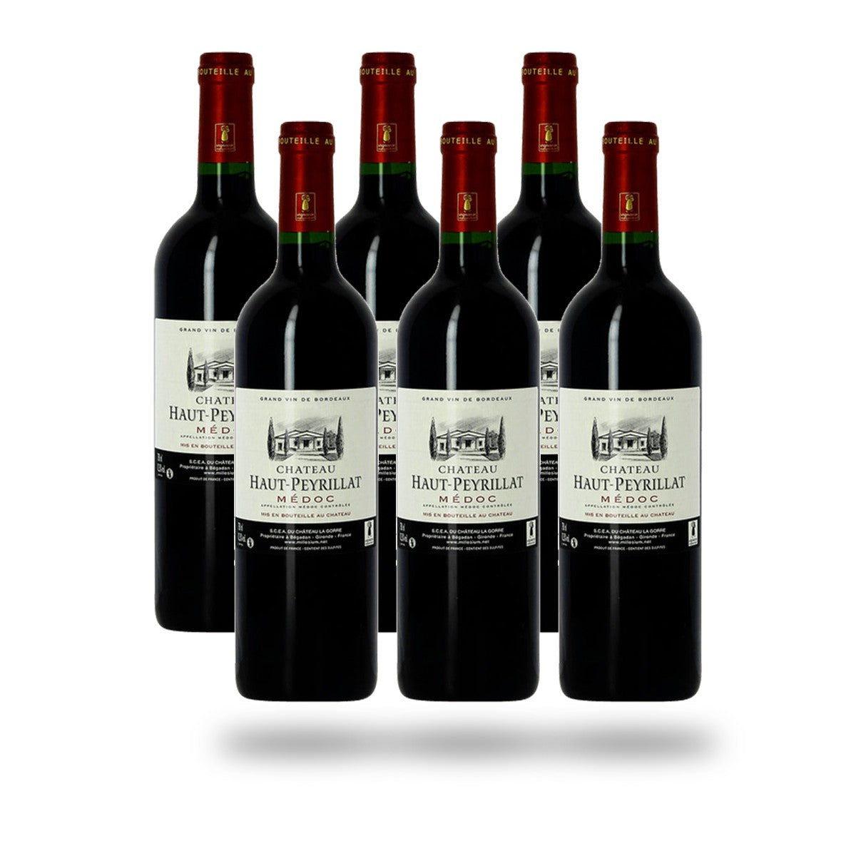 Caja 6 botellas Médoc Château Haut Peyrillat 2021