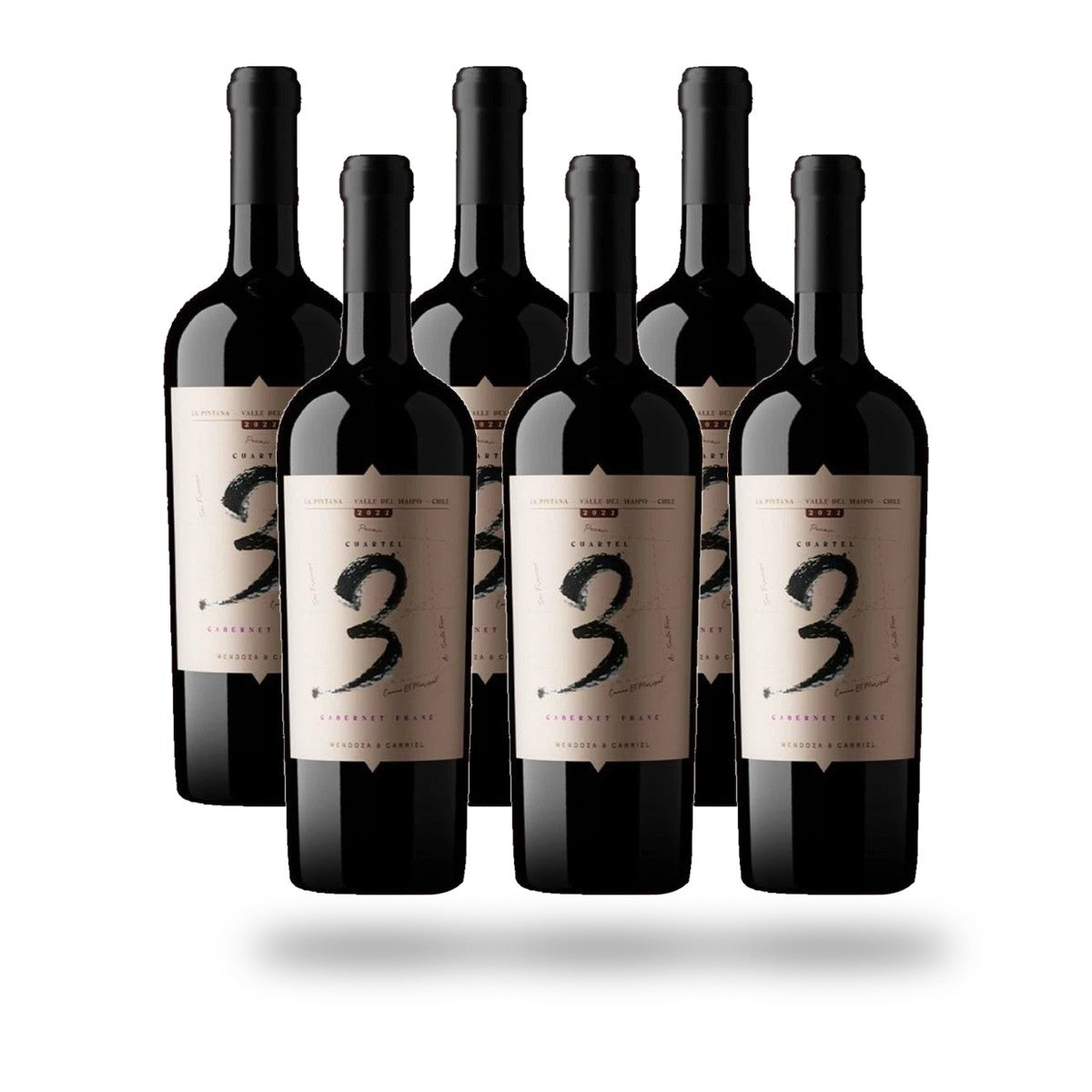 Caja 6 botellas Mendoza & Carriel Cuartel 3 Cabernet Franc 2023