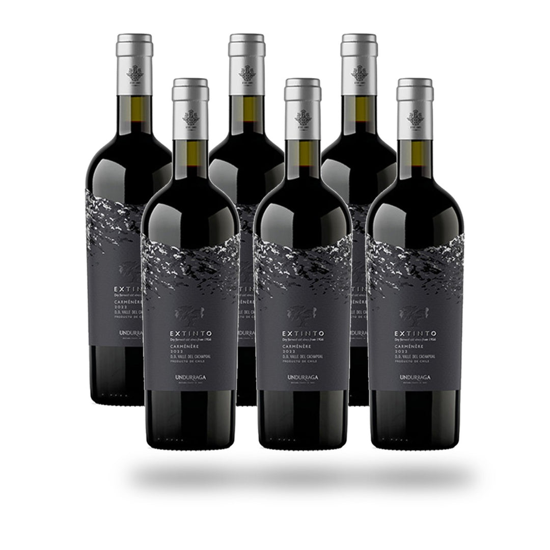 Caja 6 botellas Undurraga Extinto Carmenere 2024