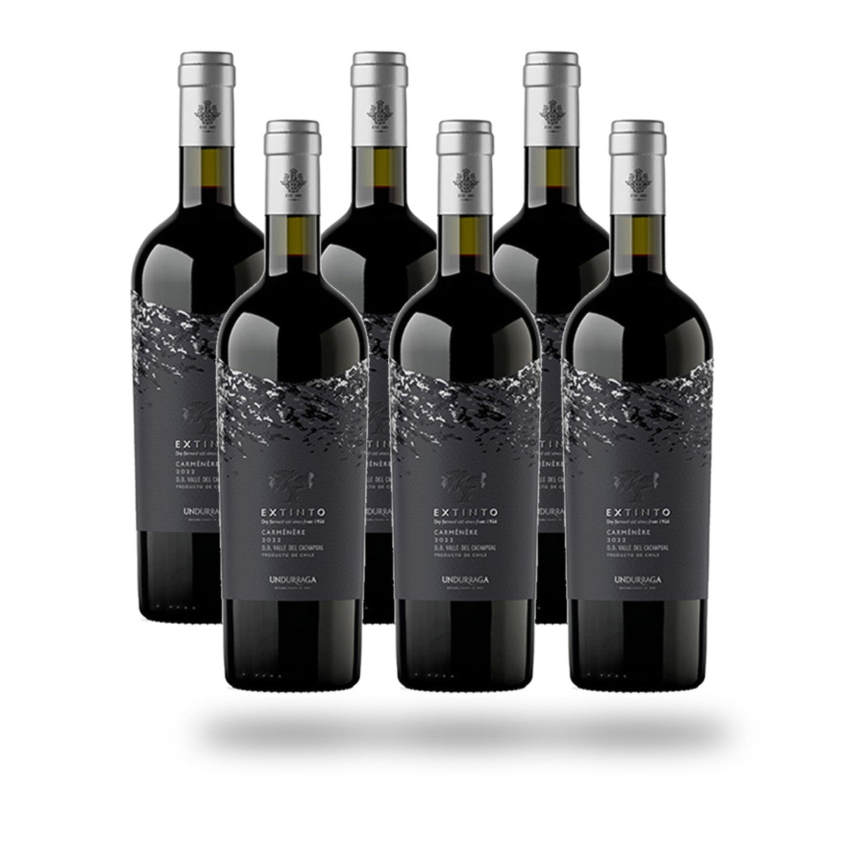 Caja 6 botellas Undurraga Extinto Carmenere 2024