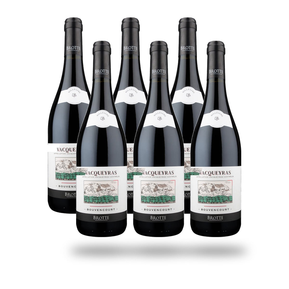 Caja 6 botellas Vacqueyras Brotte Bouvencourt 2024