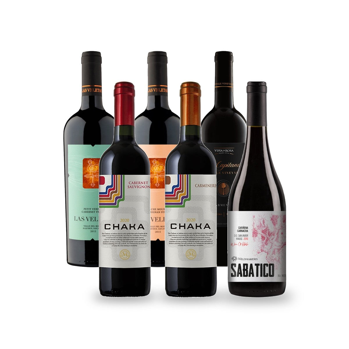 Caja de Vinos Afrutados de Cuerpo Medio - 6 botellas