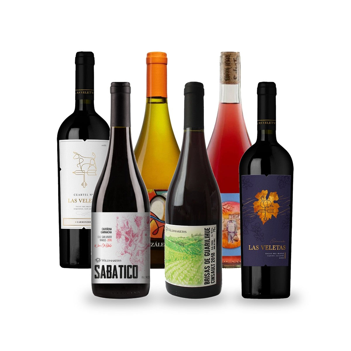 Caja de Vinos Secano Interior: Itata y Maule - 6 botellas