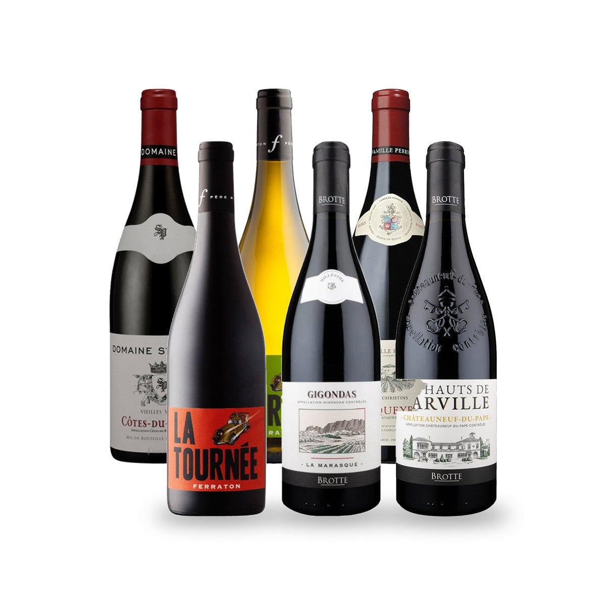 Caja de Vinos Vallée du Rhône - 6 botellas