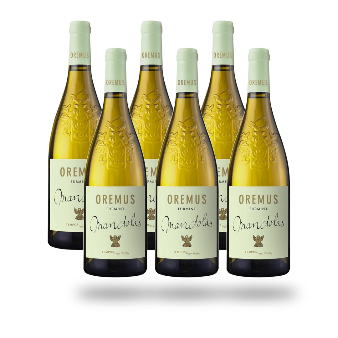 Caja 6 botellas Tokaji Tempos Vega Sicilia Oremus Mandolas 2021