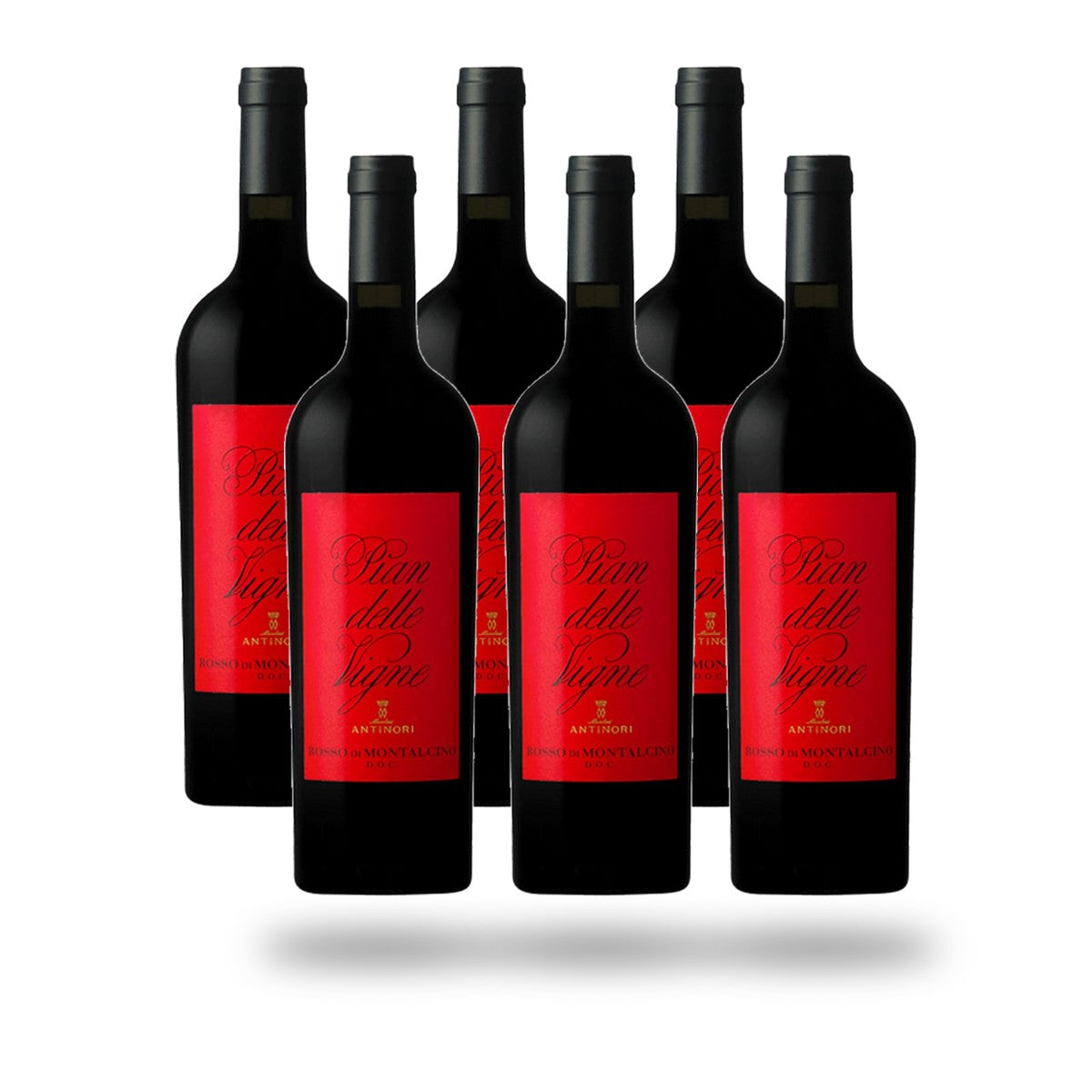 Caja x6 Rosso di Montalcino Marchesi Antinori Pian delle Vigne 2022