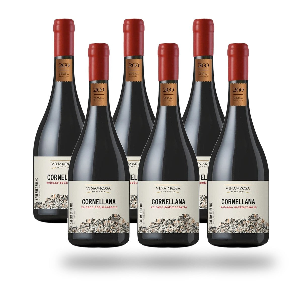 Caja x6 Viña la Rosa Cornellana Volcano Sedimentario Carmenere 2023
